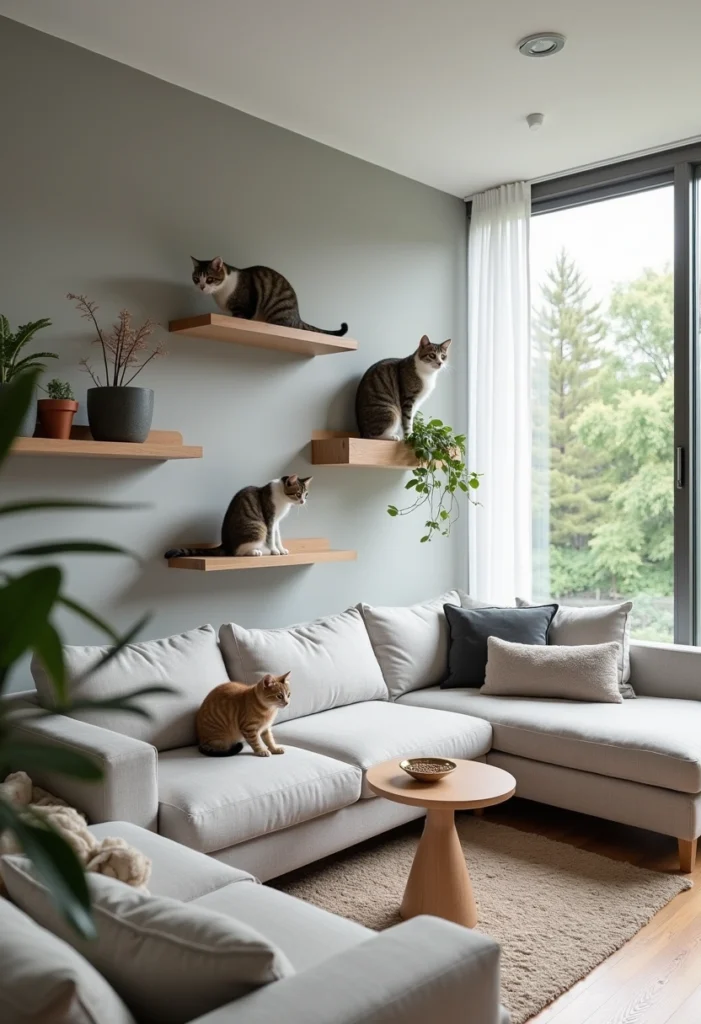 cat climbing wall ideas 1