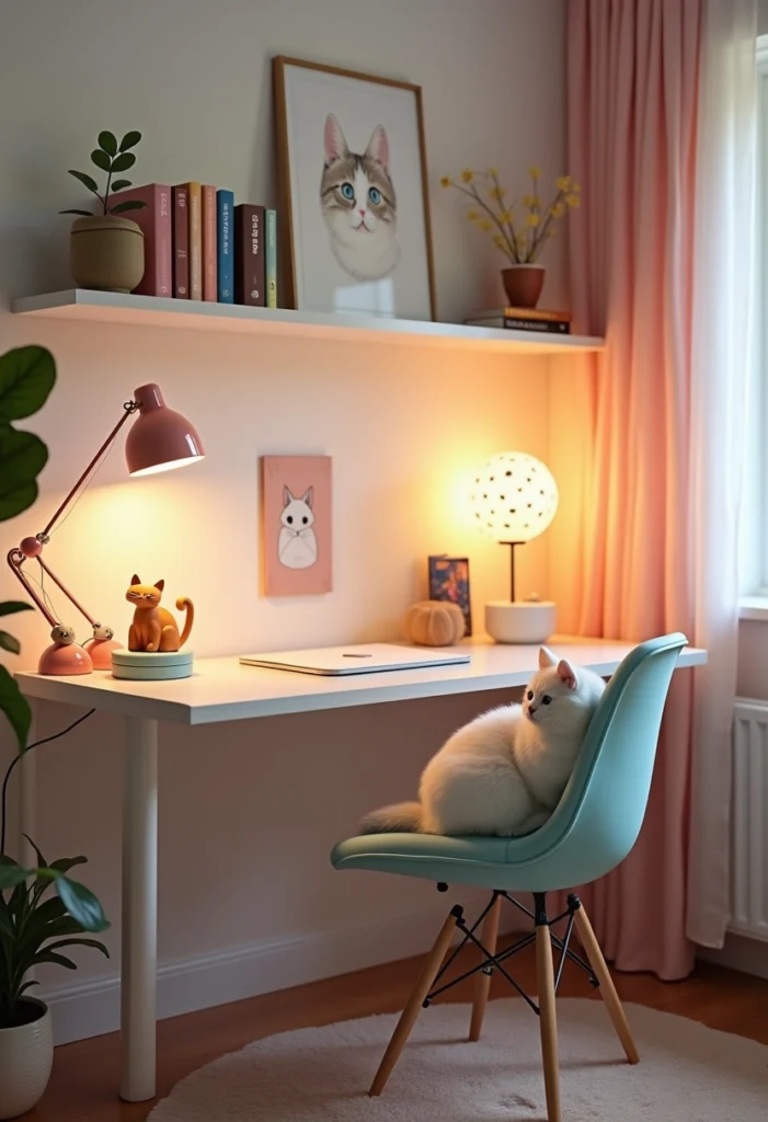 cat themed office decor 1