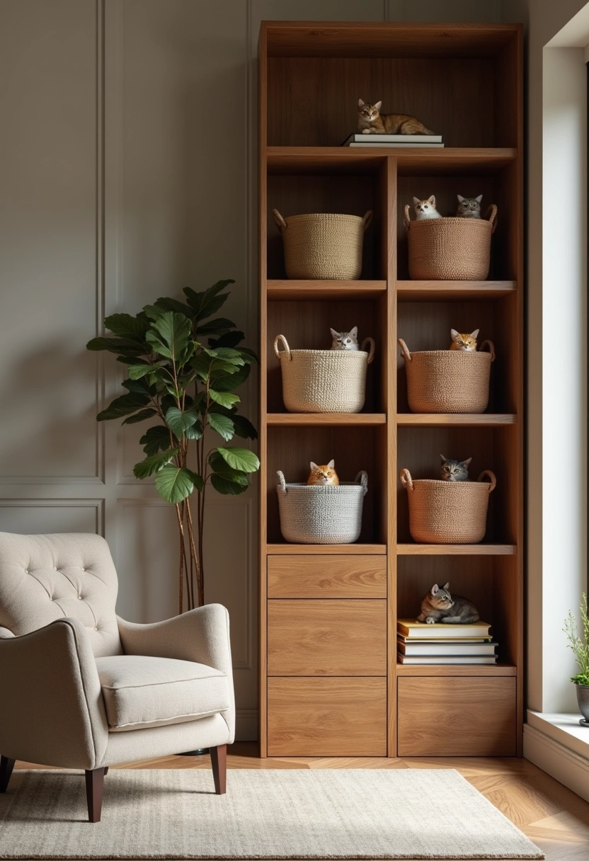 cat toy storage ideas 1