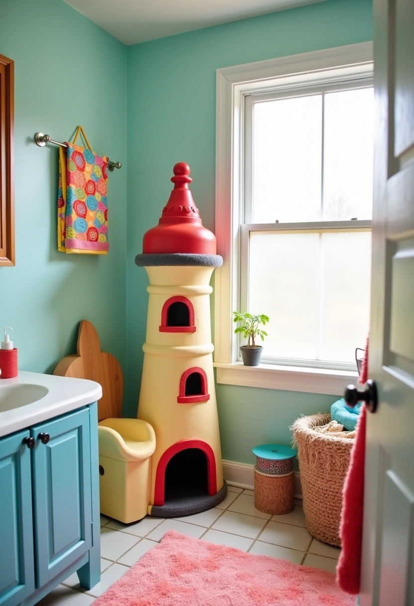 diy cat tower ideas 14