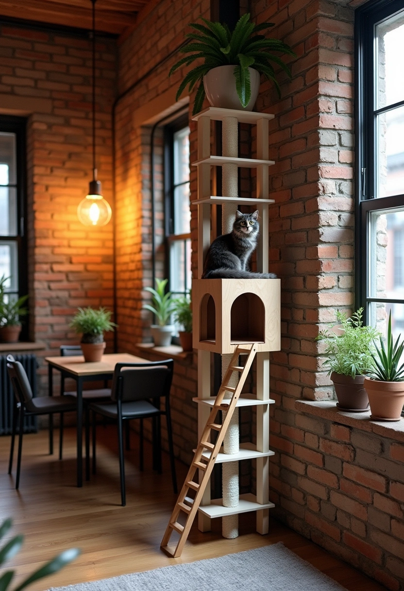 diy cat tower ideas 16