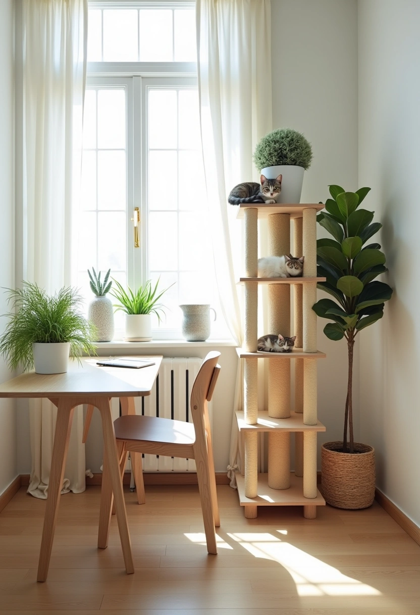 diy cat tower ideas 2