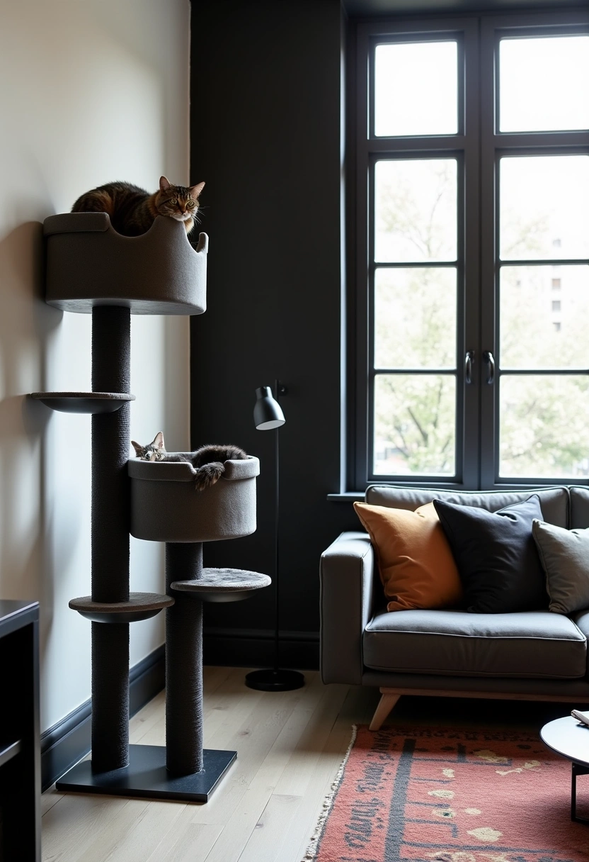 diy cat tower ideas 6