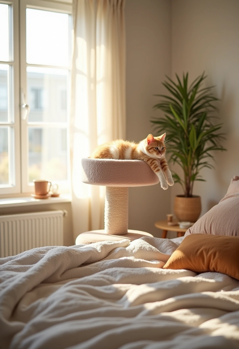 diy cat tower ideas 8