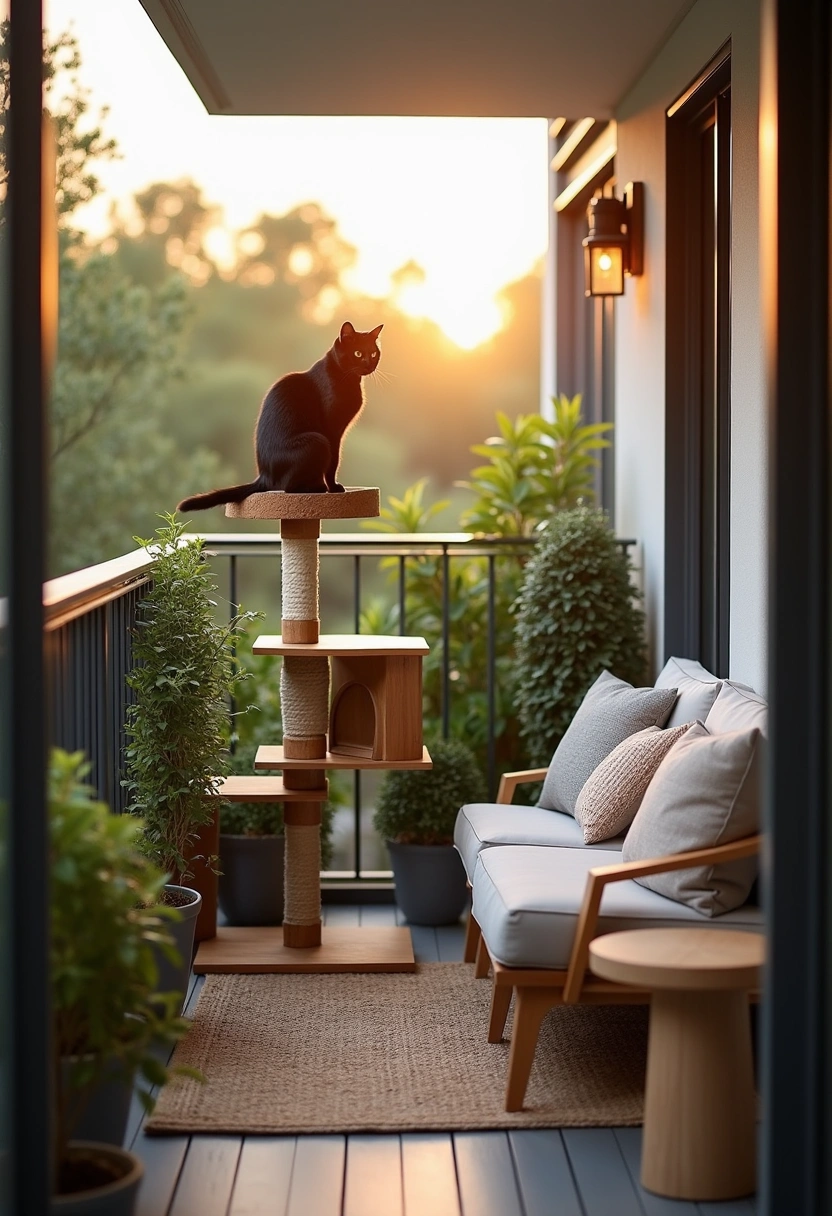 diy cat tower ideas 9