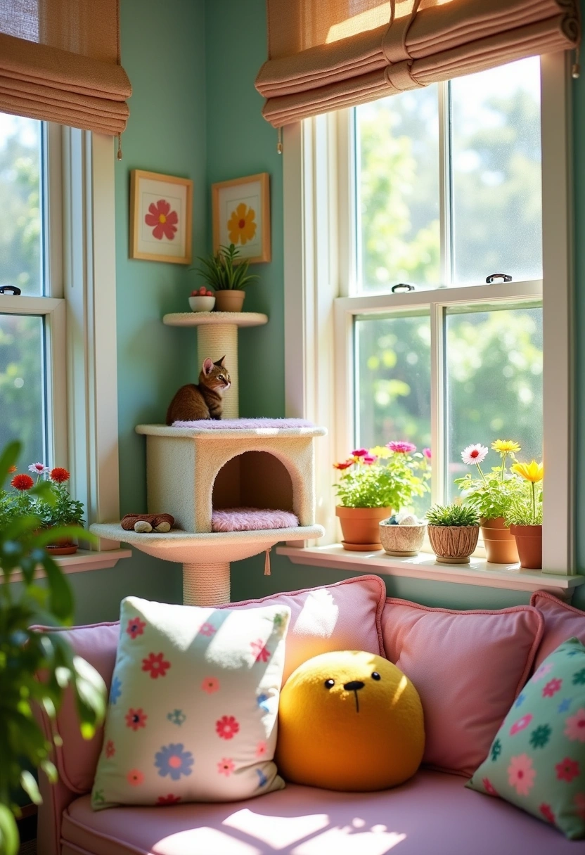diy cat wall ideas 11