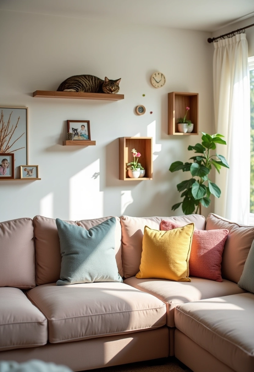 diy cat wall ideas 18