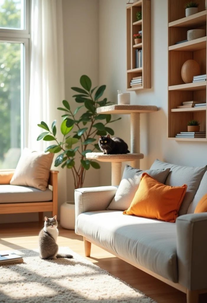 Functional Cat Decor: Merging Style and Practicality in Your Home functional cat decor 1