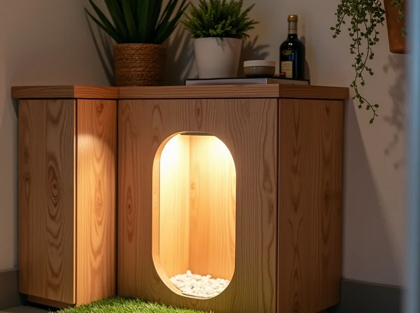 garage cat litter box ideas 1