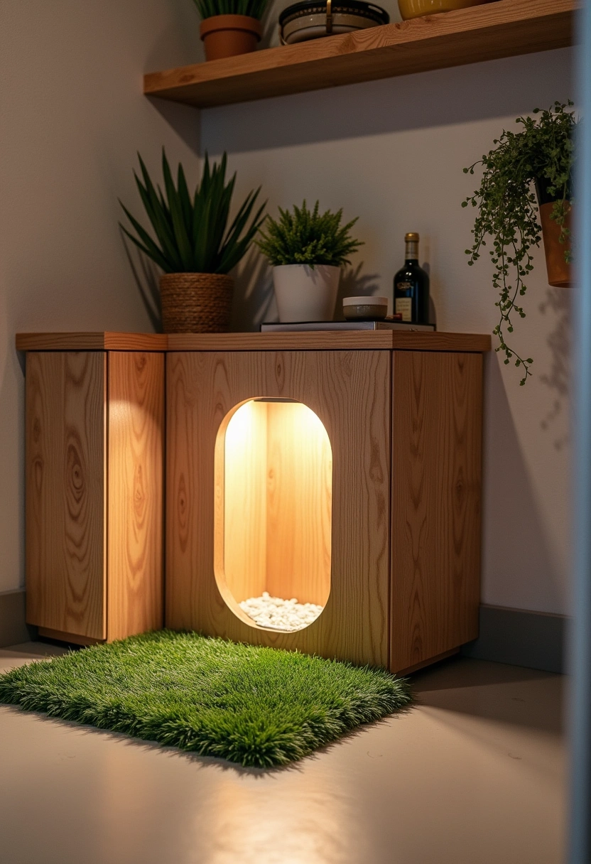 garage cat litter box ideas 1
