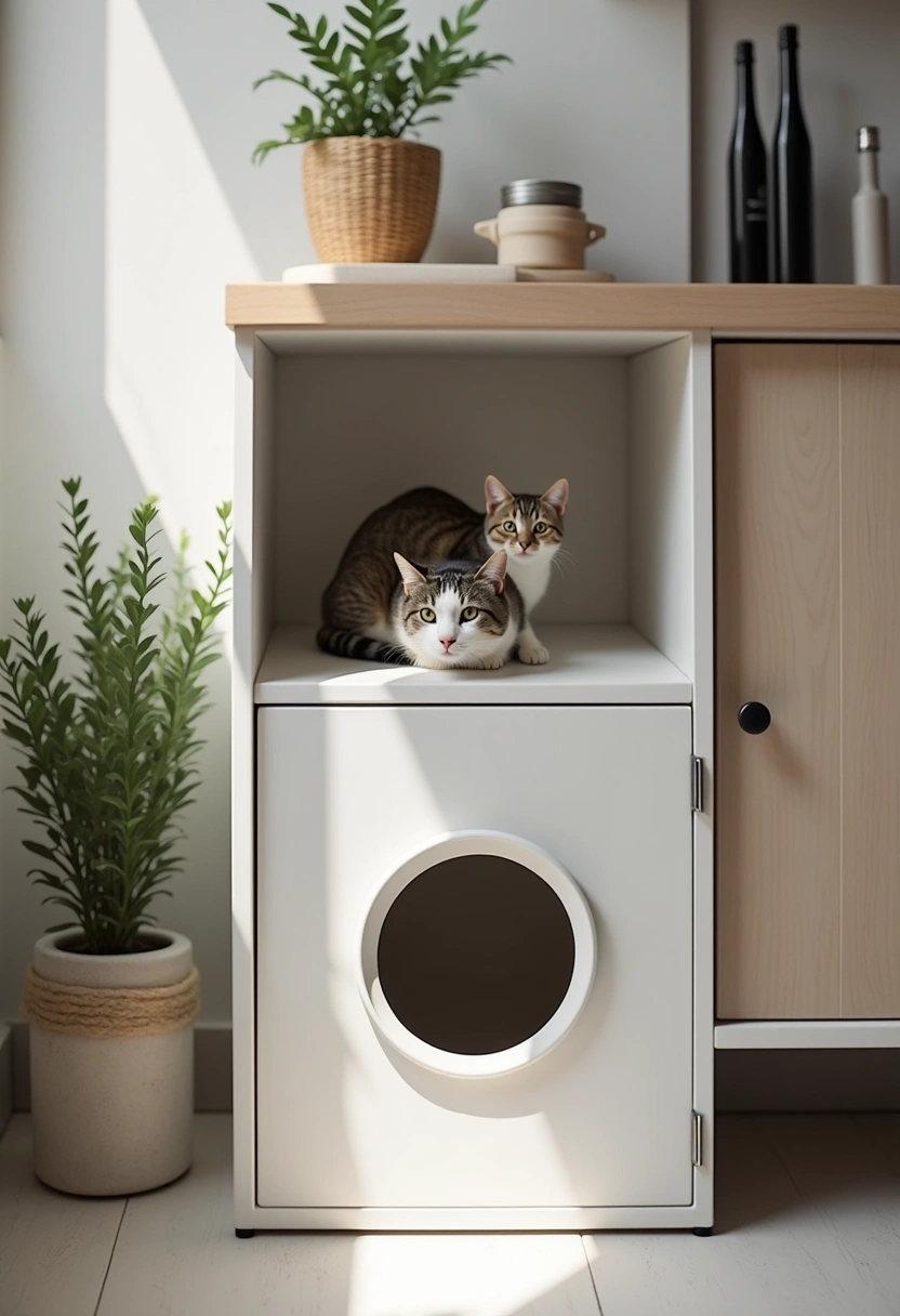 garage cat litter box ideas 15