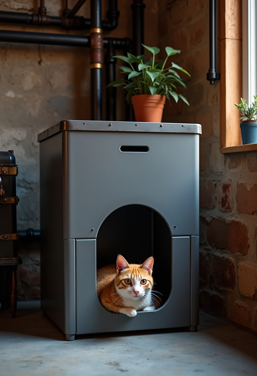 garage cat litter box ideas 16