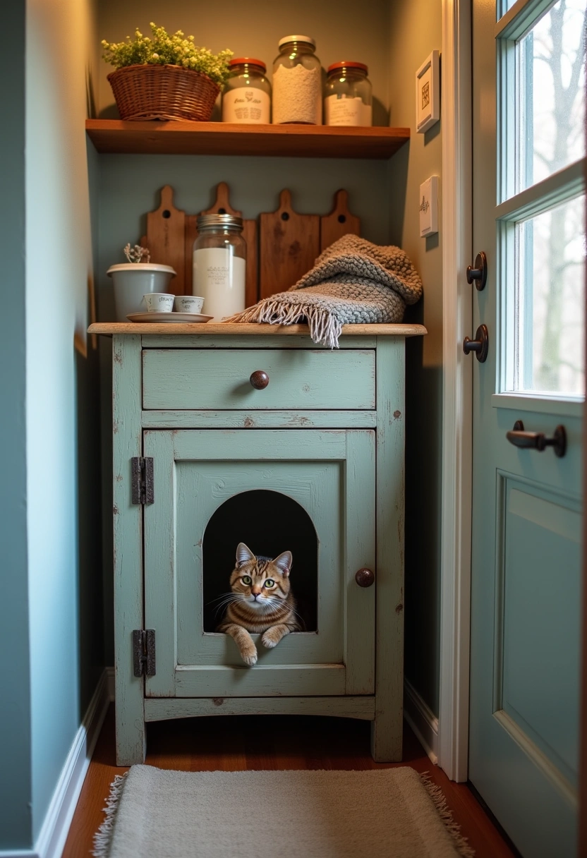 garage cat litter box ideas 17