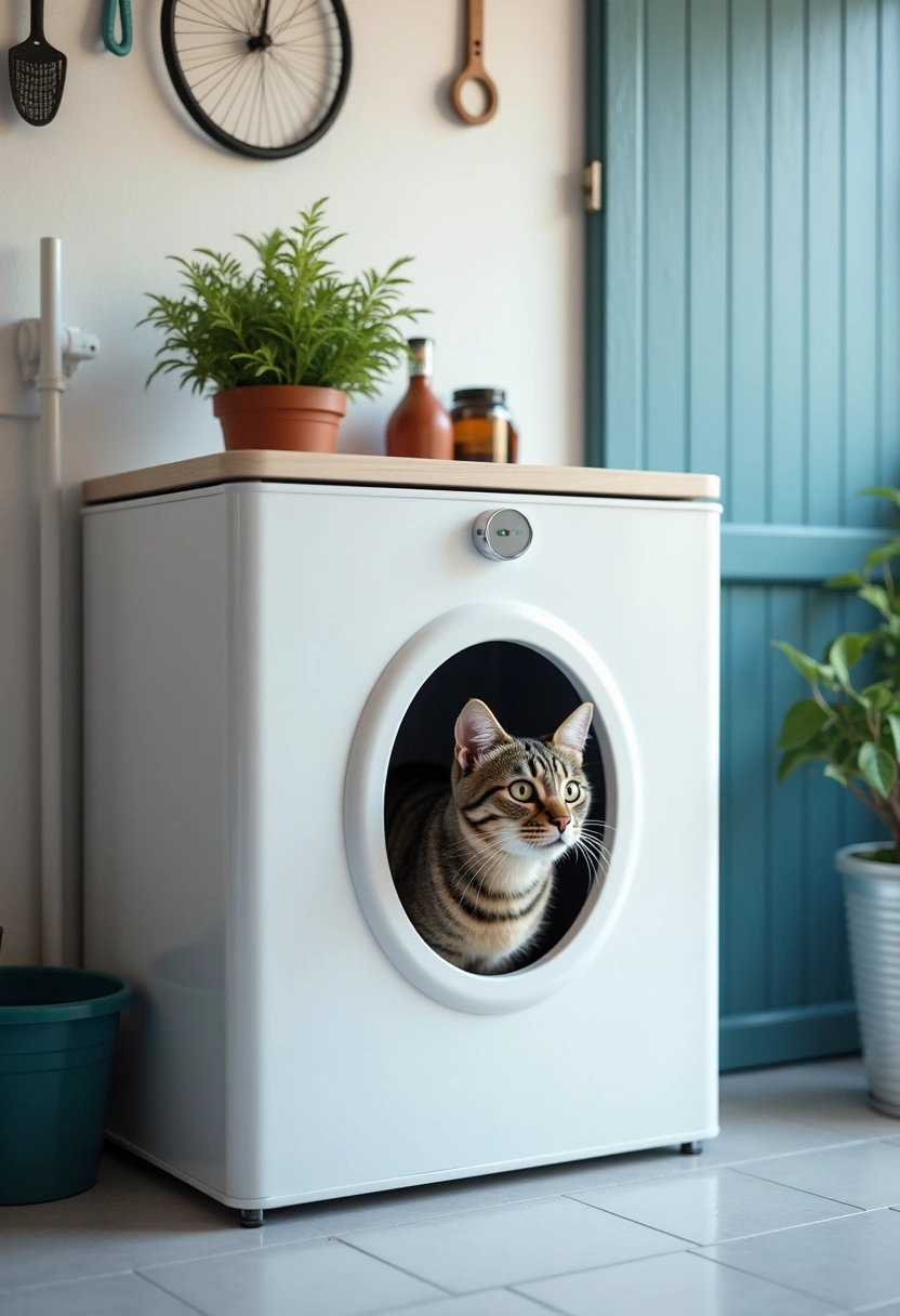 garage cat litter box ideas 18