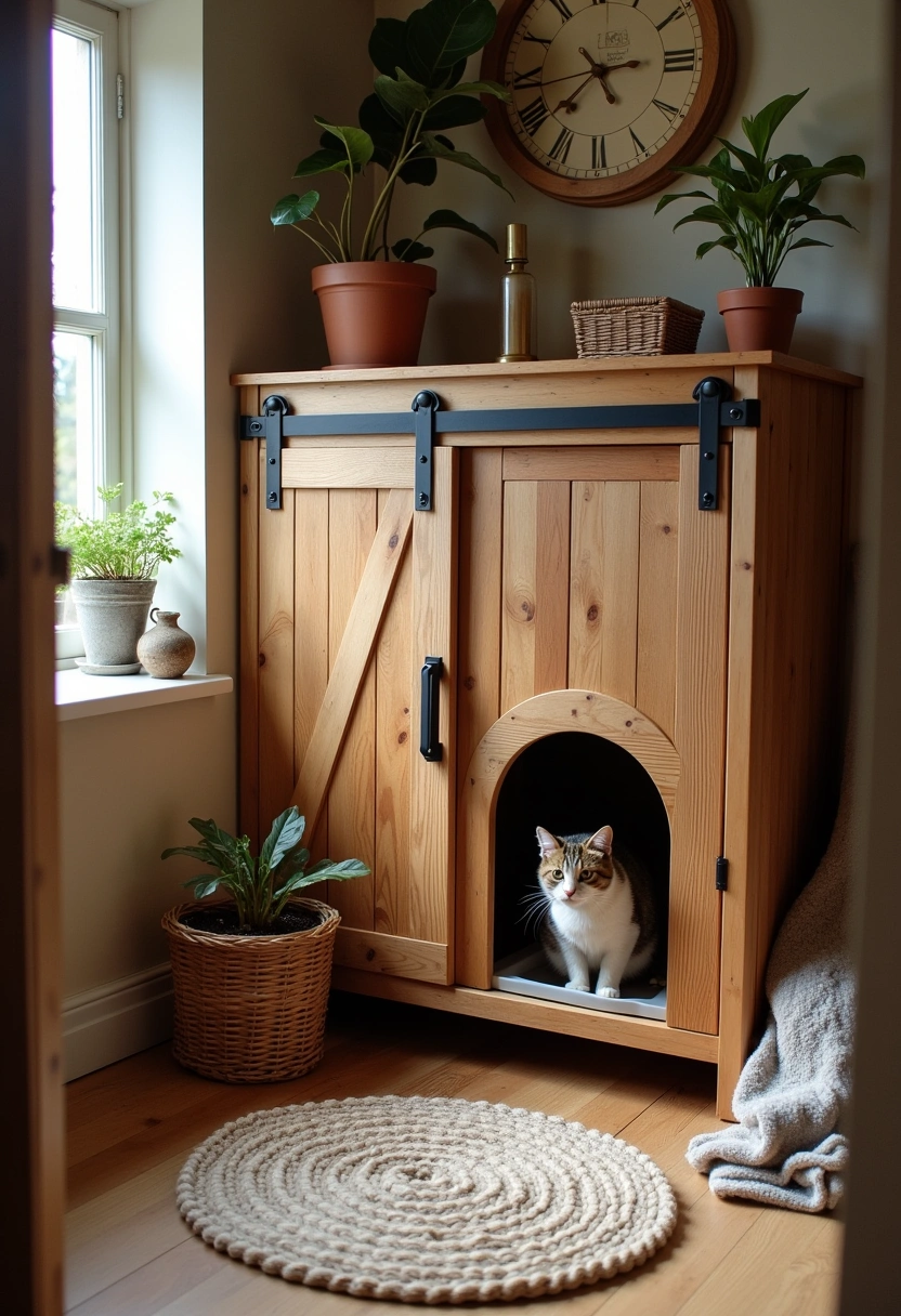 garage cat litter box ideas 19