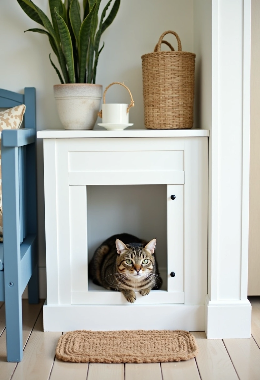 garage cat litter box ideas 20