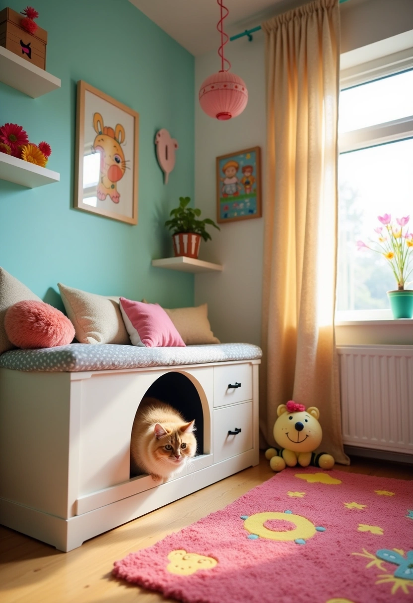 hidden cat litter box ideas 10