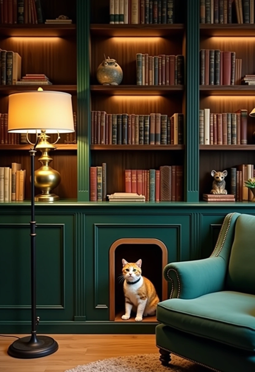 hidden cat litter box ideas 14