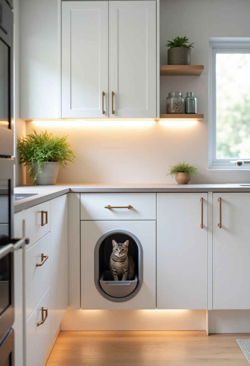 hidden cat litter box ideas 8