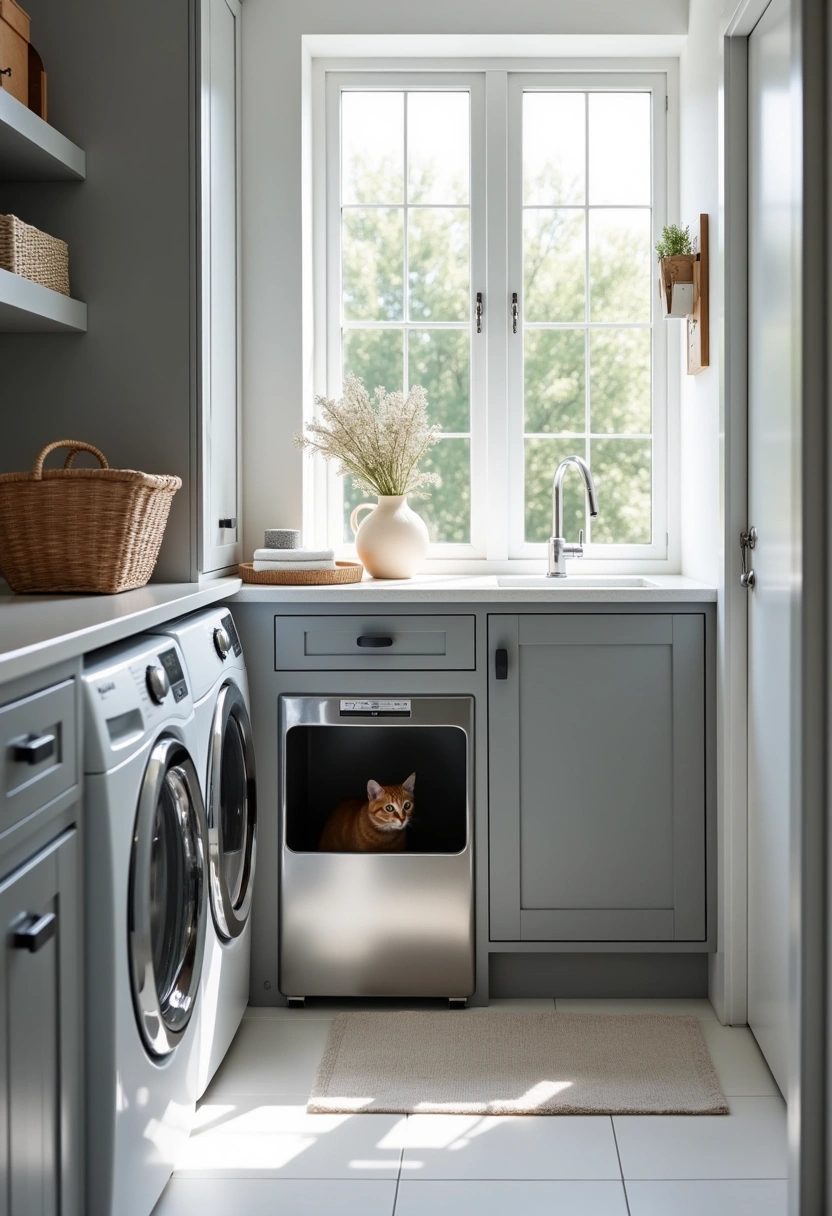 laundry room cat litter box ideas 12