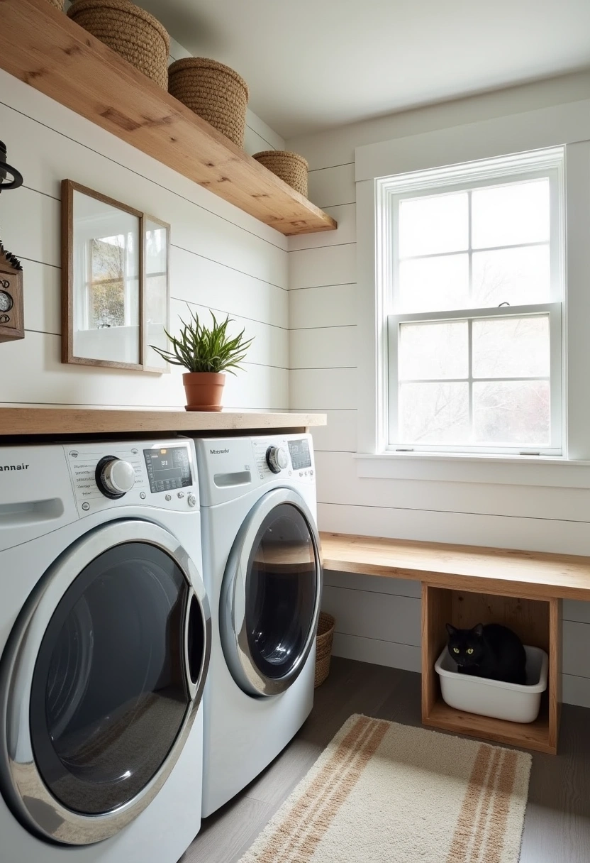 laundry room cat litter box ideas 14