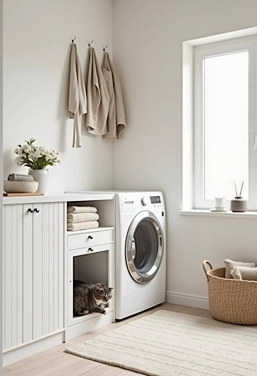 laundry room cat litter box ideas 5