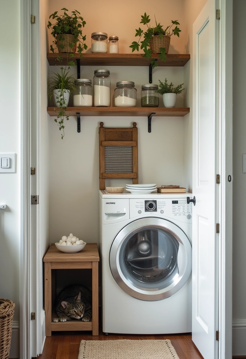 laundry room cat litter box ideas 8