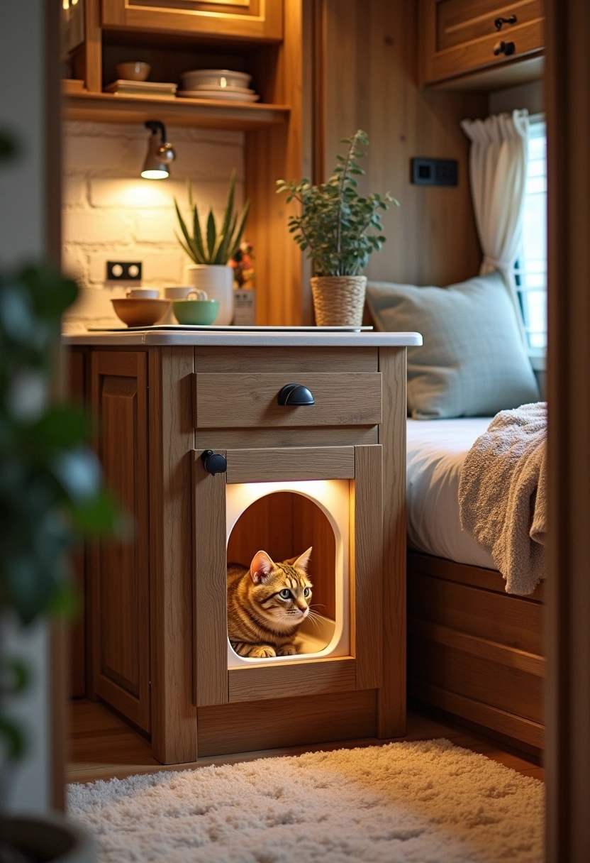 rv cat litter box ideas 1