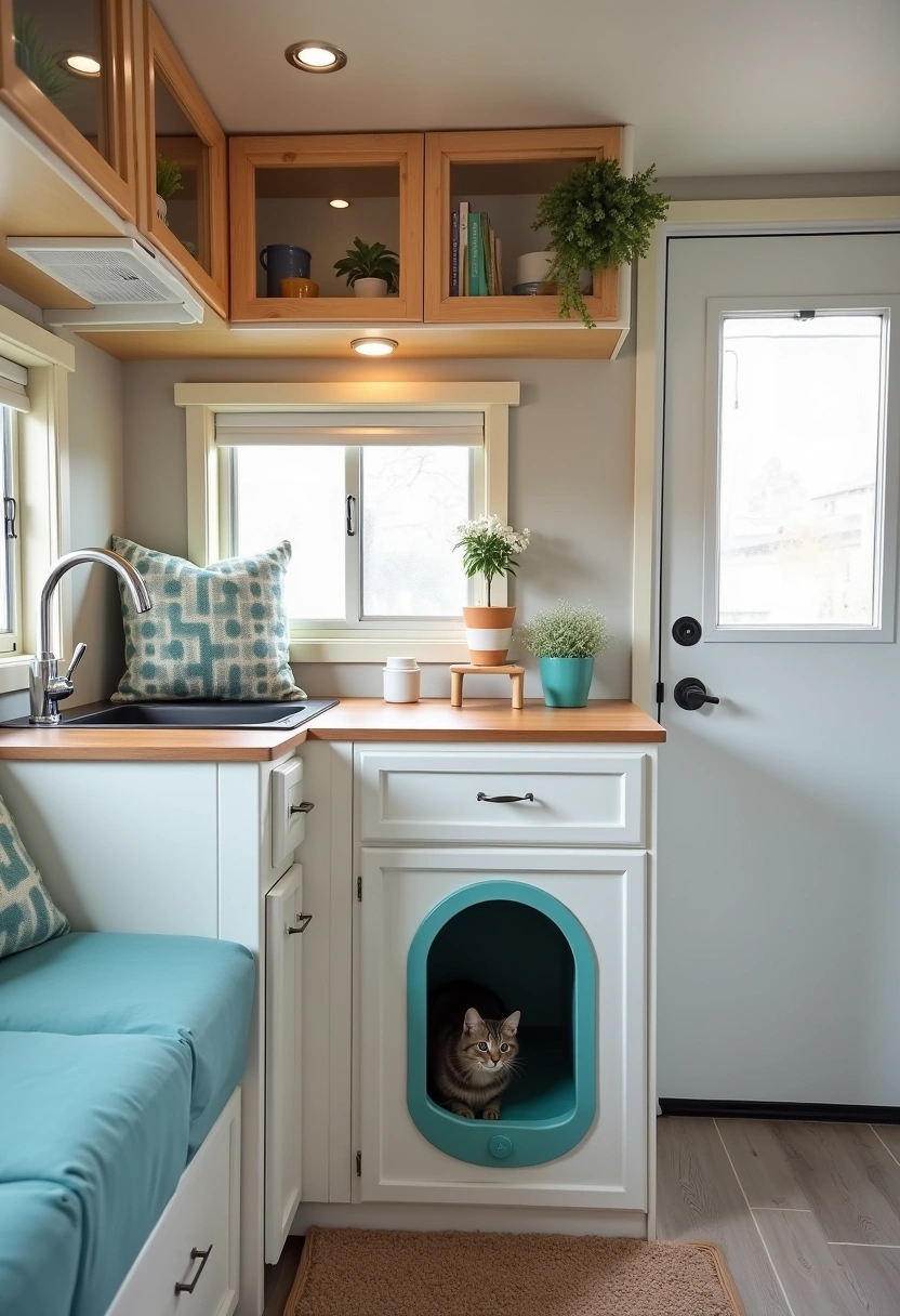 rv cat litter box ideas 13