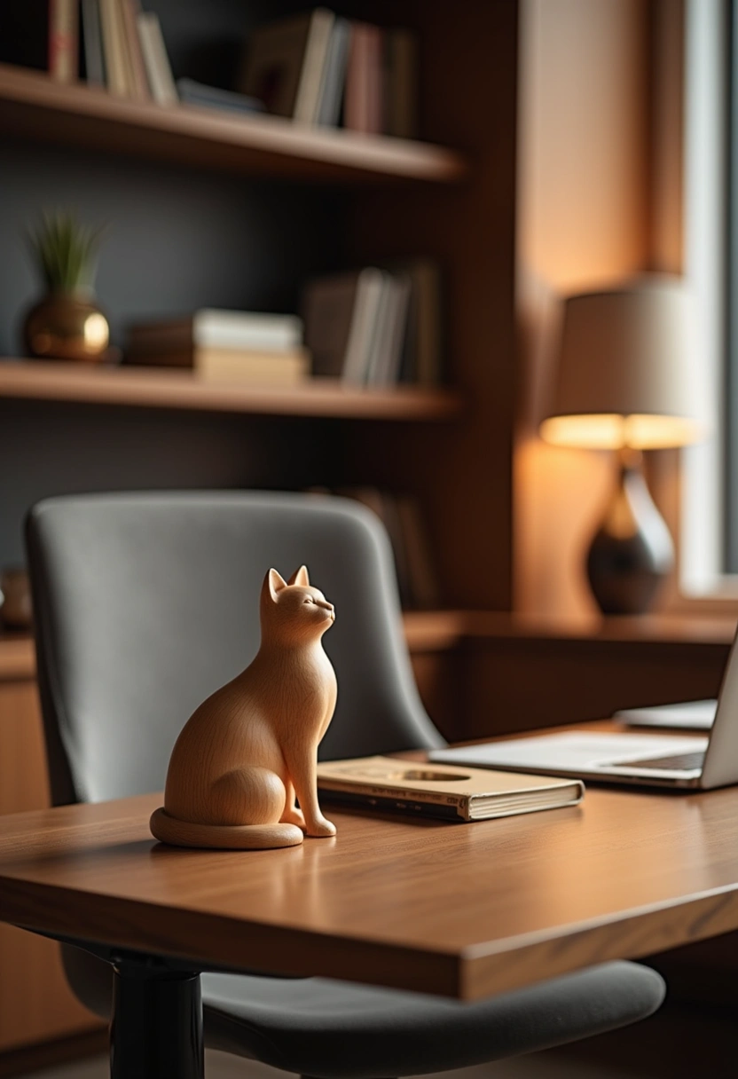 wooden cat decor 14
