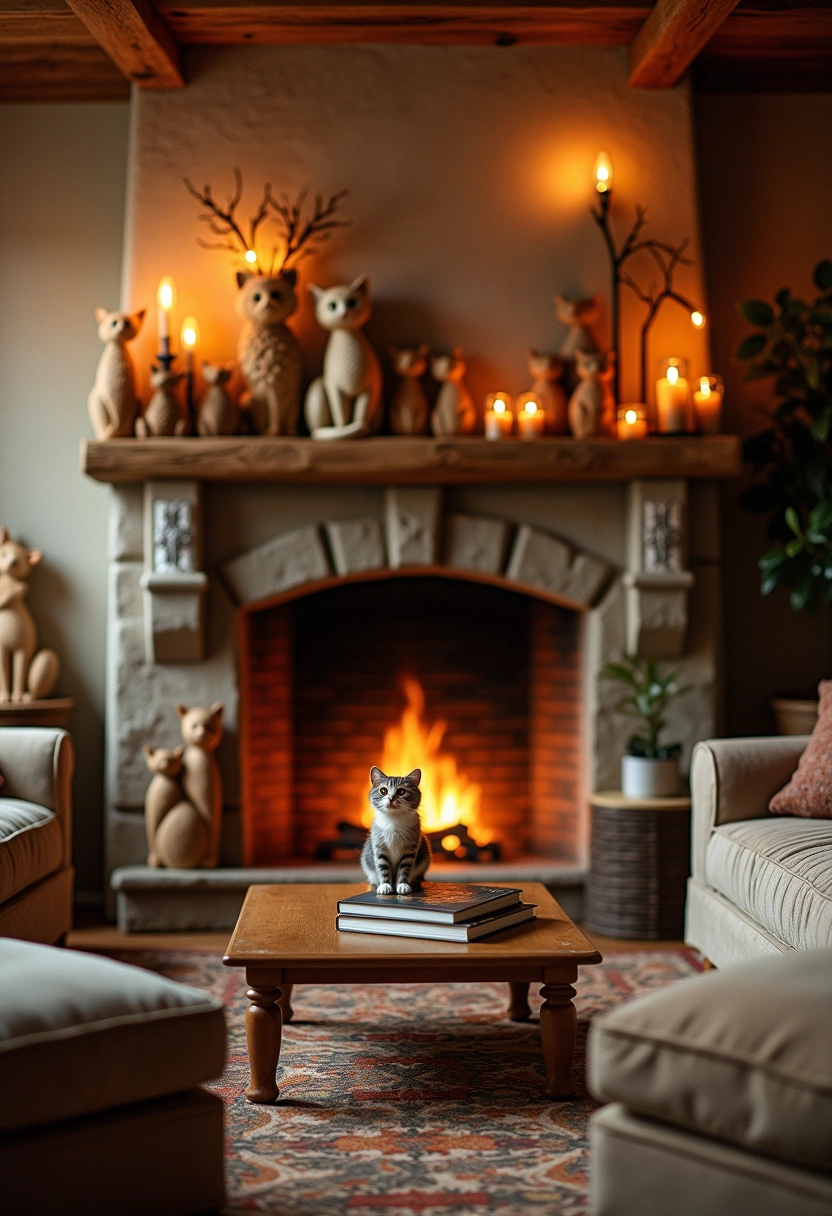 wooden cat decor 15